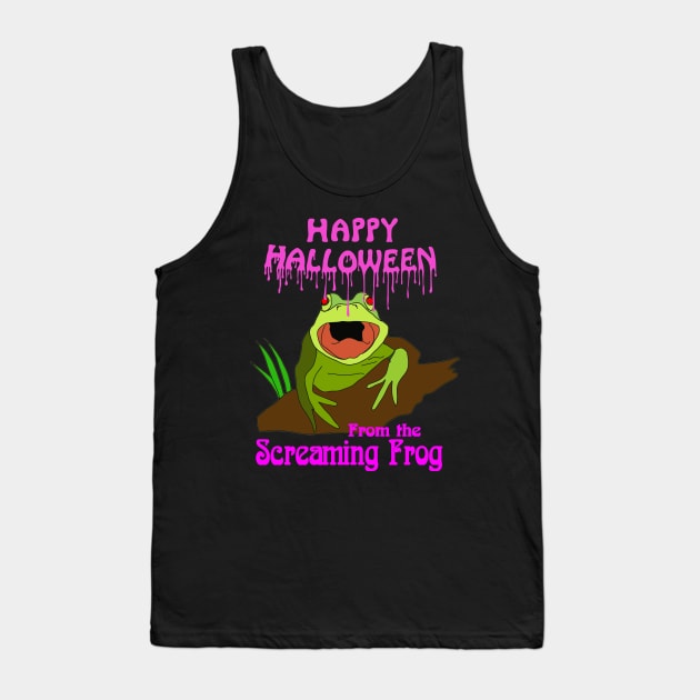 Happy Halloween from the Screaming Frog - Art Zoo Tank Top by DigillusionStudio